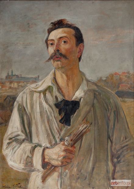 HOFMAN Wlastimil | Autoportret na tle Wawelu (Autoportret), 1921 r.