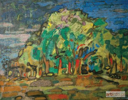 SZANCENBACH Jan | Pejzaż z deszczowym niebem, 1961