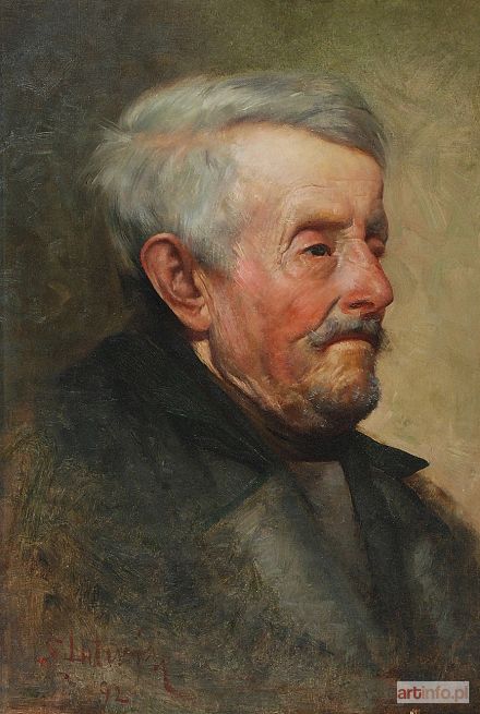 LITWIN Zygmunt (Sigmund) | Portret mężczyzny, 1892