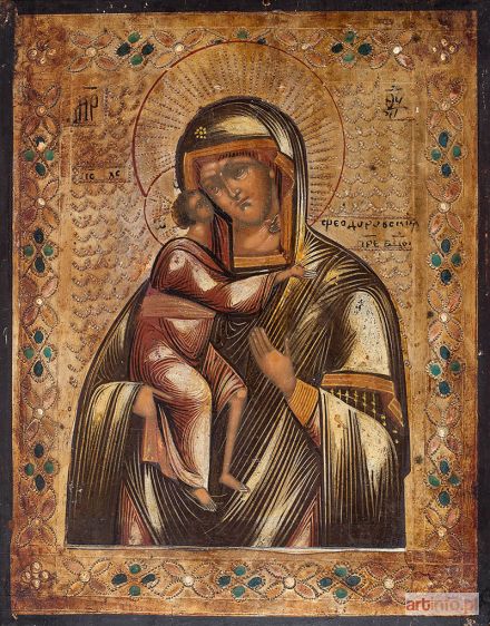 Ikona Matki Bożej Fiodorowskiej, Rosja, 2 poł. XIX w.