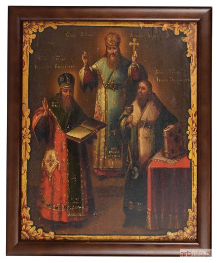Ikona - Bazyli Wielki, Grzegorz z Nazjansu i Jan Chryzostom