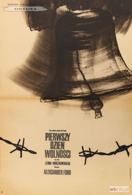 HOŁDANOWICZ Leszek | Plakat do filmu PIERWSZY DZIEŃ WOLNOŚCI, 1964