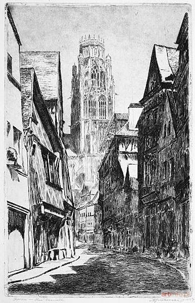 GUTKOWSKA-RYCHLEWSKA Maria | Rouen. Rue Damiette, 1927