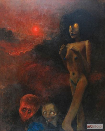 BEKSIŃSKI Zdzisław | Czerwony księżyc, 1973