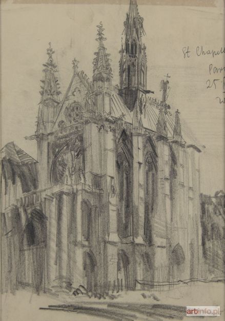 OBRĘBOWSKI Wacław | St. Chapelle w Paryżu, 1937 r.