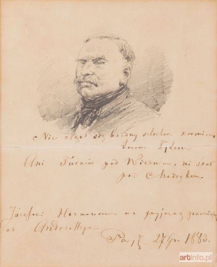 ANDRIOLLI Elwiro Michał | Głowa szlachcica, 1883 r.