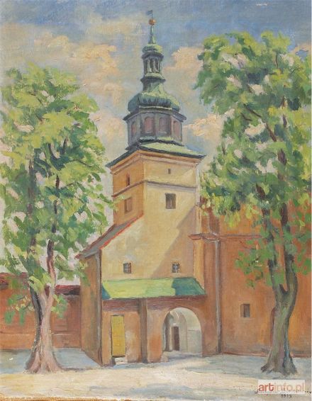 BIESZCZANIN Mieczysław | Widok na wieżę kościoła, 1939