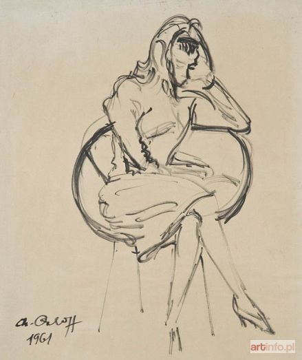 ORLOFF Chana | FEMME ASSISE, 1961