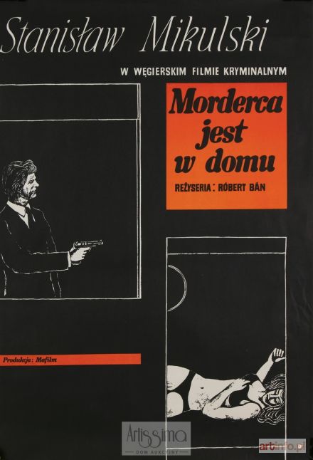 STACHURSKI Marian | Plakat filmowy Morderca jest w domu, 1971