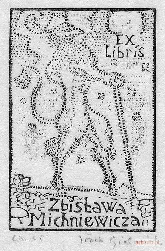 GIELNIAK Józef | Exlibris Zbigniewa Michniewicza; 1965