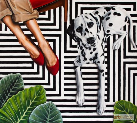 SETLAK Sławomir | Karminowe pantofelki, 2019