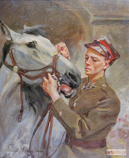 KOSSAK Wojciech | Ułan z koniem, ok. 1935