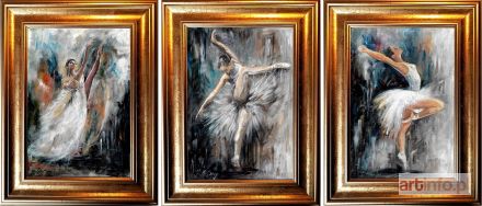 SIKIEWICZ-WOJTASZEK Aurelia | Primabaleriny (tryptyk), 2019