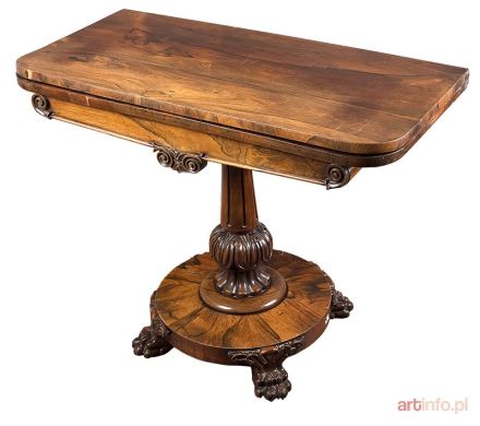 Stół-karciak, kon. XIX w.