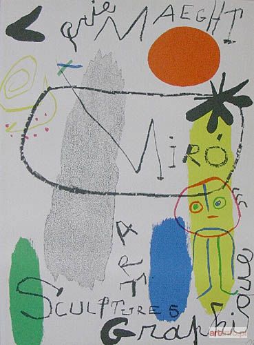 MIRÓ Joan | Plakat do wystawy dzieł J.Miro w Galerii Maeght