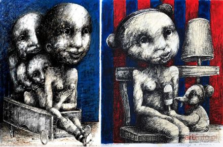 KAMIENIARZ Piotr | Femme Fatale i Hommage to Helnwein (dyptyk), 2019