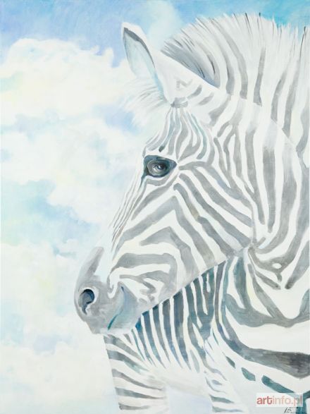 PIOTROWIAK Anna | Z cyklu `Zebra Art` - VI - Uśmiech Mony Zebry, 2015 r.