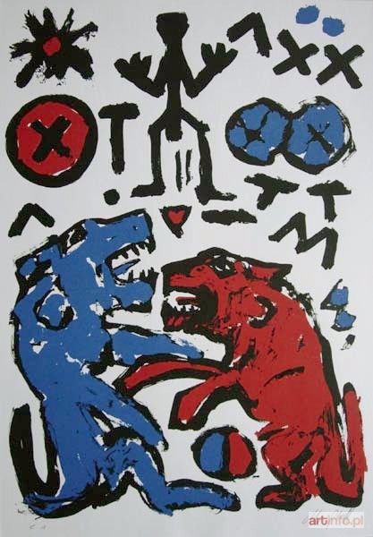 WINKLER Ralf (A.R.Penck) | Die mit den Wolfen heulen