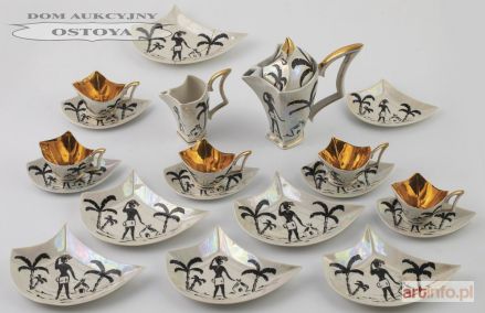 SERWIS DESEROWY, fason Murzynek, Polska, Katowice, „Steatyt” Zygmunt Buksowicz, ok. 1960