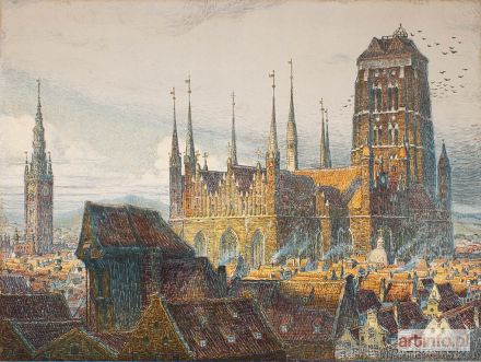 URTNOWSKI Theodor | Kościół Mariacki w Gdańsku, ok 1910