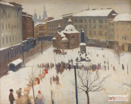 KARPIŃSKI Alfons | Rynek w Krakowie, 1907 r.