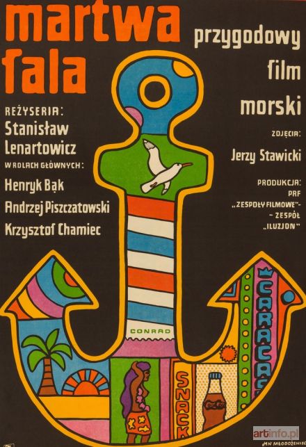 MŁODOŻENIEC Jan | Plakat do filmu MARTWA FALA, 1970