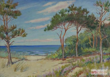 ŻURAWSKI Stanisław | Brzeg morski z sosnami