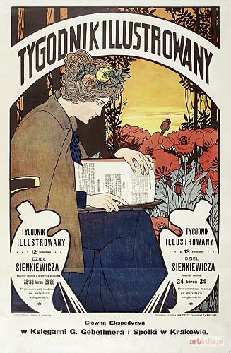 LILIEN Maurycy (Ephraim Moses) | Plakat reklamowy Tygodnika Ilustrowanego, 1900 r.