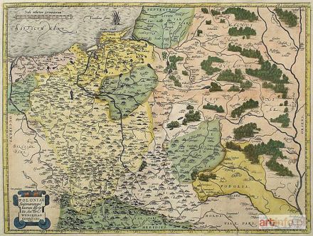 GRODECKI Wacław | Mapa ziem Rzeczypospolitej, 1570