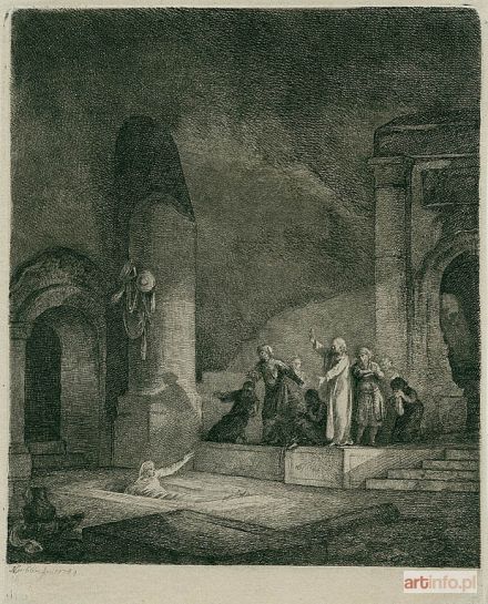 NORBLIN de la GOURDAINE Jan Piotr | Wskrzeszenie Łazarza (mniejsze), 1789