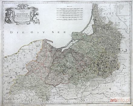 REILLY Franz Johann Joseph von | Karte von dem Koenigreiche Preussen