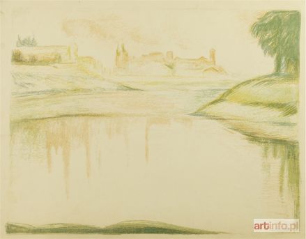 HRYNKOWSKI Jan Piotr (Hryńkowski) | Widok na Wawel, 1928