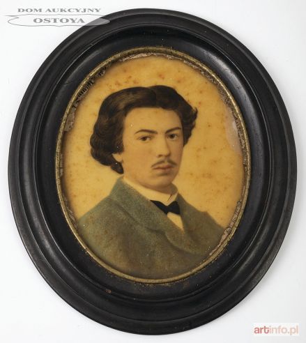 PORTRET MŁODZIEŃCA, 2 poł. XIX w.