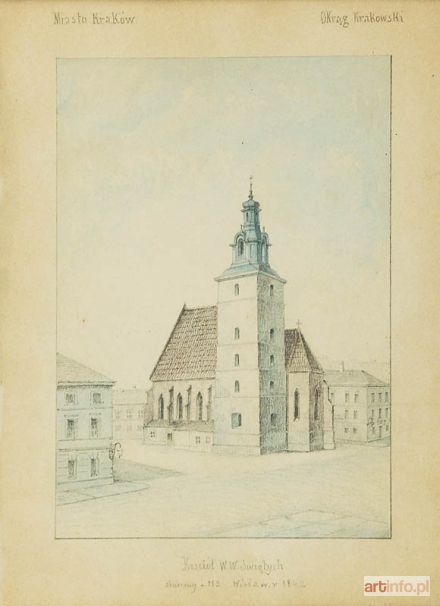 ARTYSTA nieokreślony, XIX w. | Kościół p.w. Wszystkich Świętych w Krakowie, ok. 1830